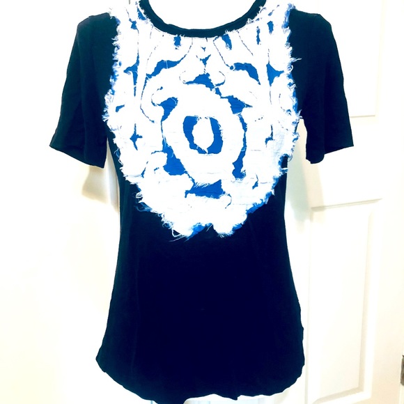 ❤️CLEARANCE🌺NWOT Tory Burch 💯 linen top - Picture 3 of 14